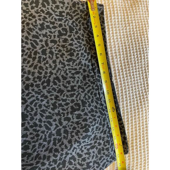 John Paul Richard Y2K Cheetah Print Black & Gray Mini Pencil Skirt Size Large - Picture 7 of 10